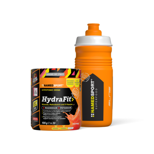 Hydrafit 400g+Caramañola Orange