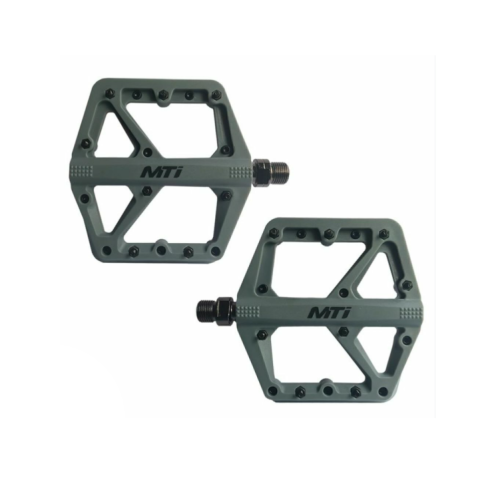 Pedales MTB Plataforma Negro Nylon 9/16 Pines Intercambiables