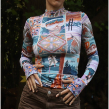 Camiseta Térmica D Light Slimfit Mosaico, INTERIORES TÉRMICOS Opiparo Pepino