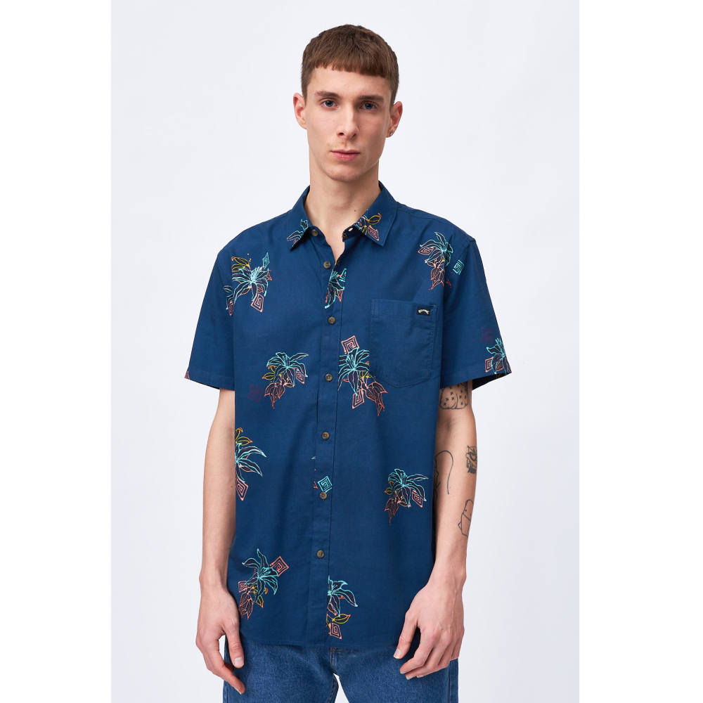 Camisa MC H Sundays Graphic Palms