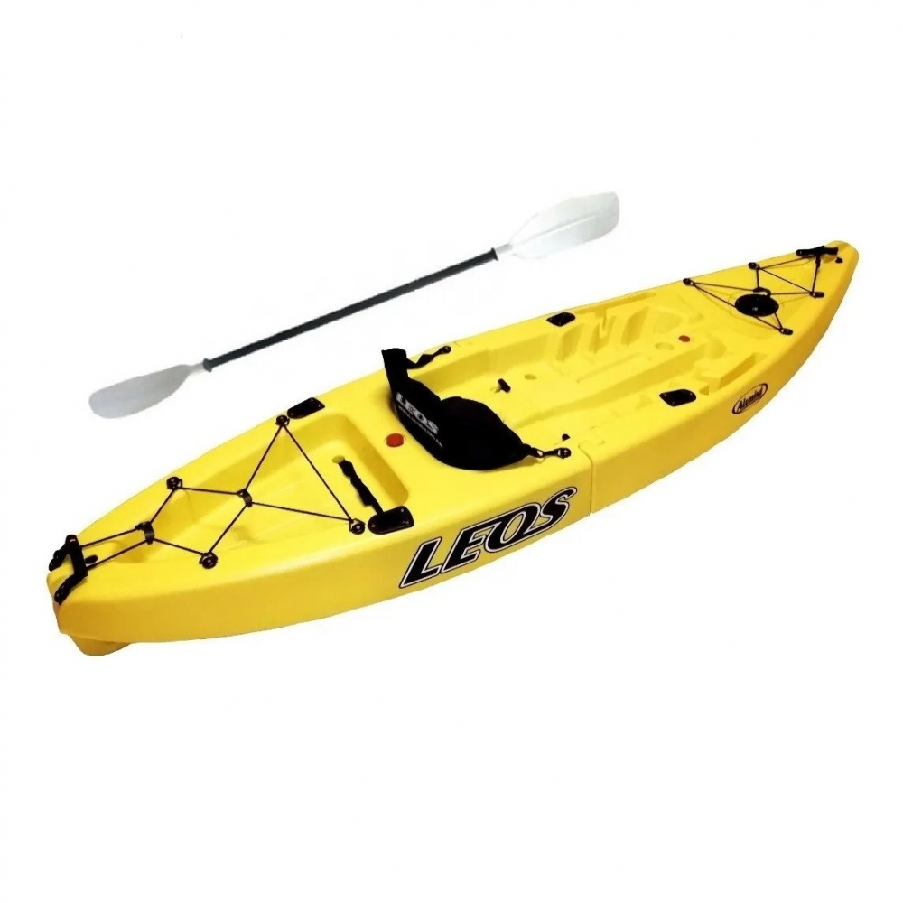 Combo Kayak Simple Aluminé Pescador C/Remo + Chaleco + Asiento